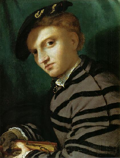 Lorenzo Lotto Portrait of a Young Man With a Book Spain oil painting art